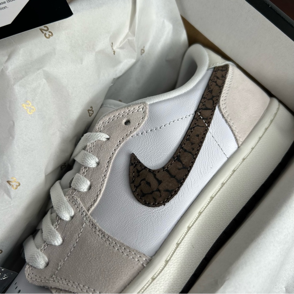 Jordan 1 Retro Low Golf Light Orewood Elephant (8.5M/10W) - Picture 7 of 12